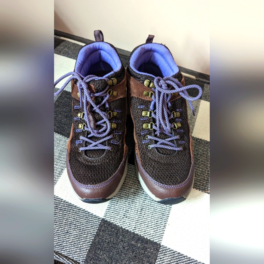Vionic Cypress Women's Hiking Boots Size US 7.5 Brown Purple Outdoor